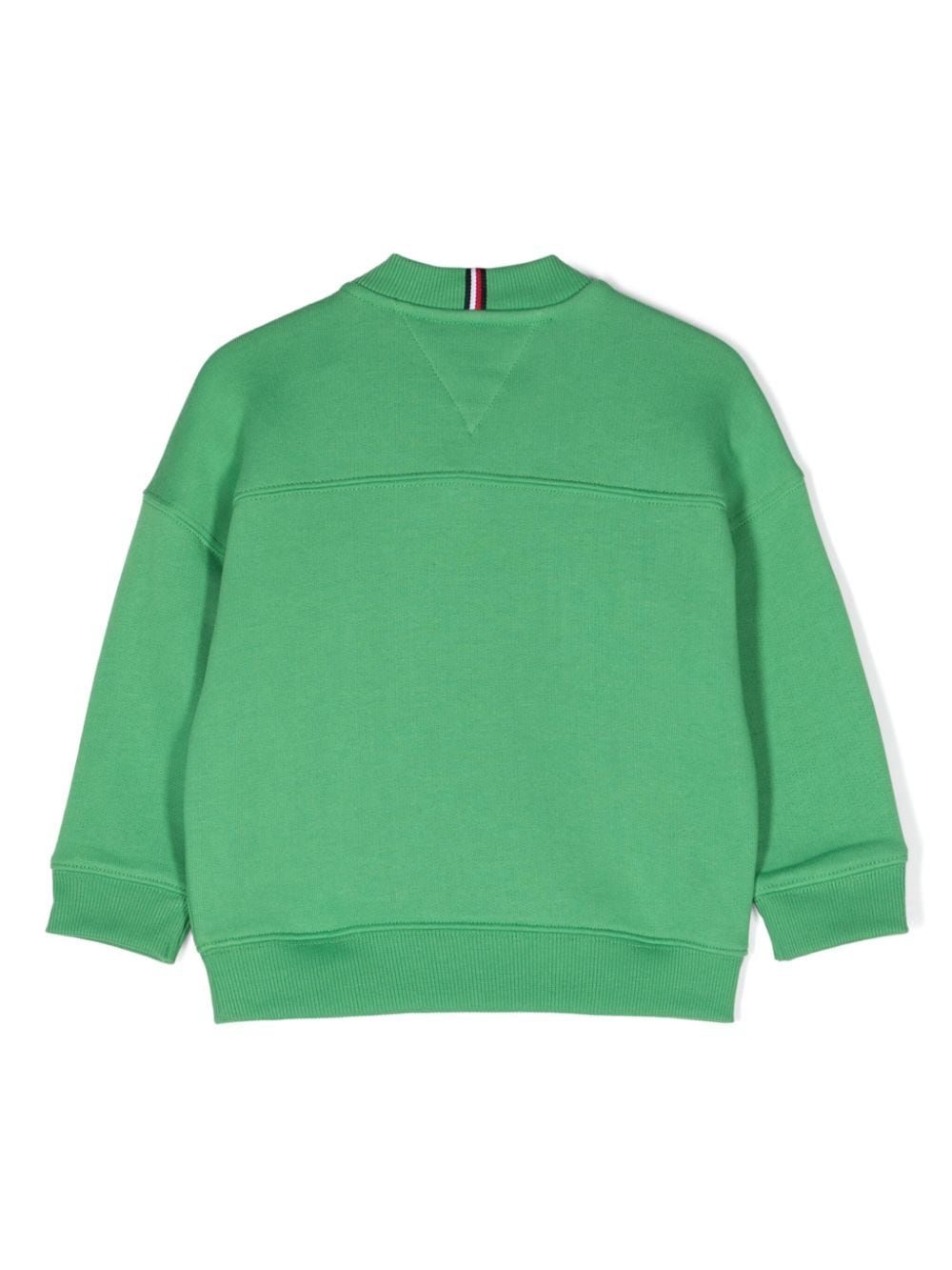 Tommy Hilfiger Junior logo-print crew-neck sweatshirt - Groen