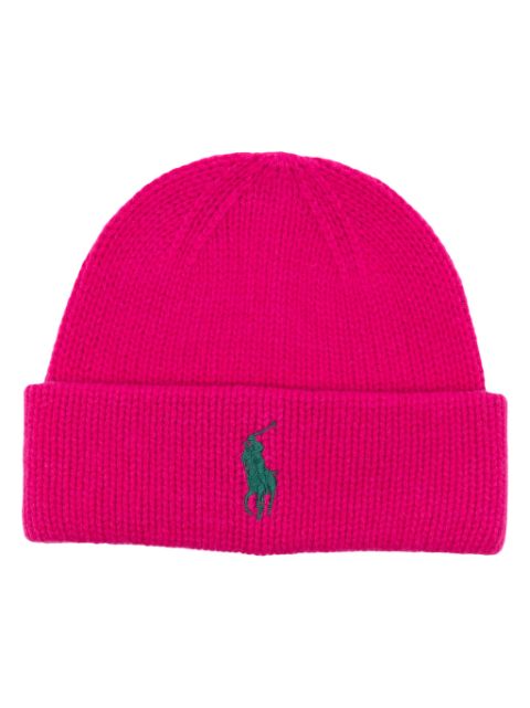 Polo Ralph Lauren logo-embroidered wool beanie Women