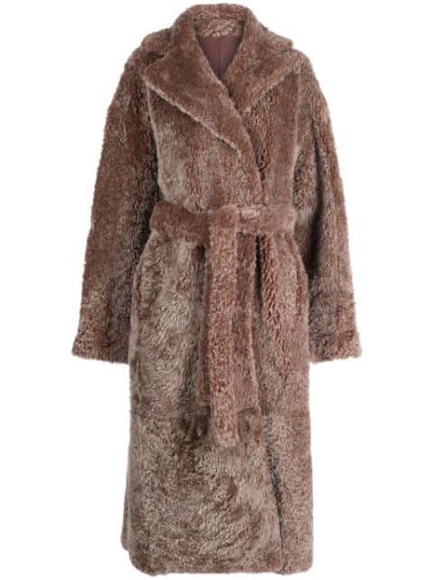 Ulla Johnson Rosetta belted shearling coat