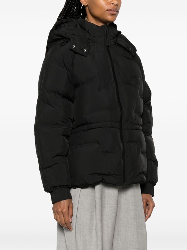 GANNI Oversized Zipped Puffer Jacket - Farfetch