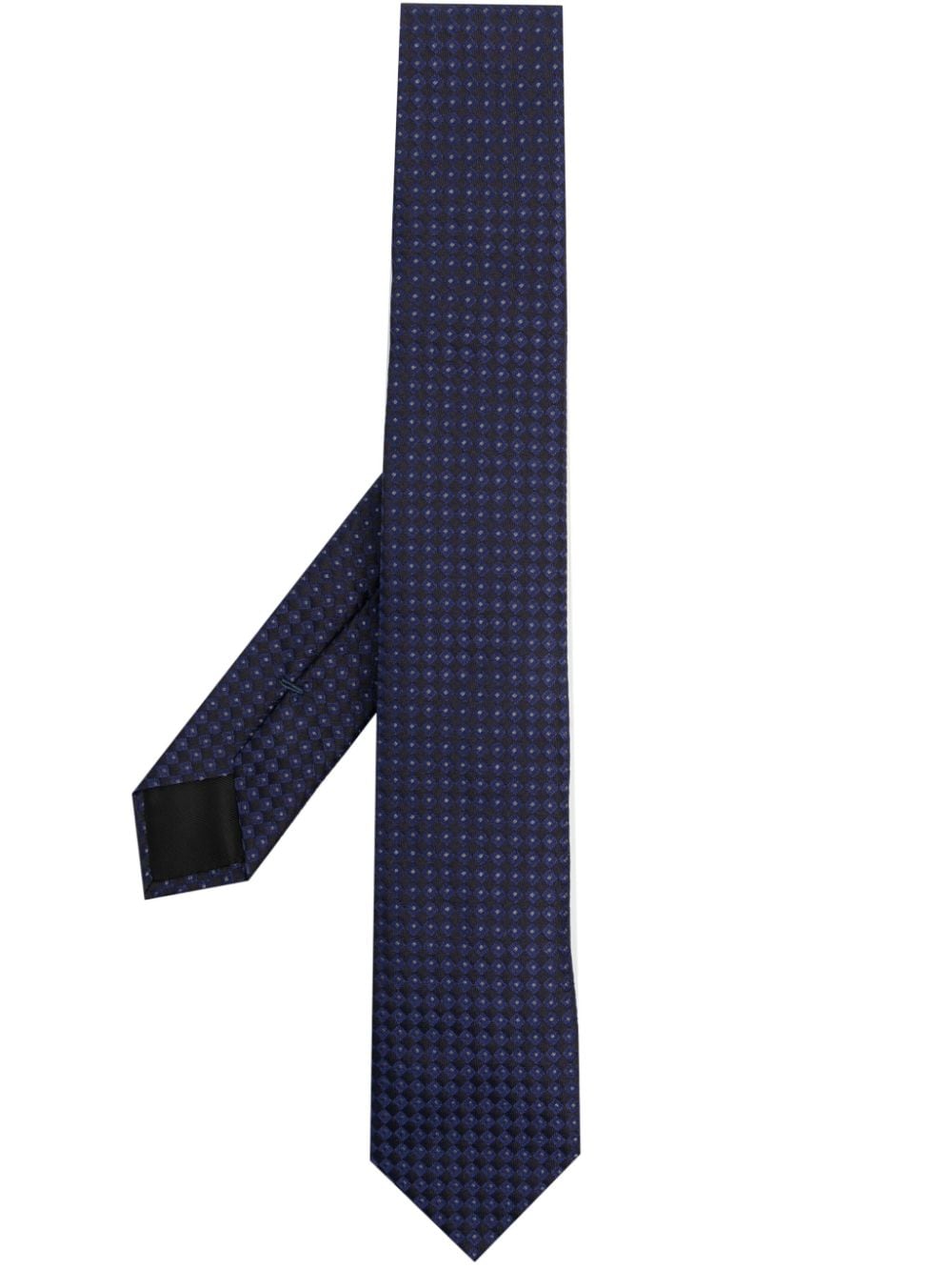 Givenchy Geometric-pattern Silk Tie In Blue