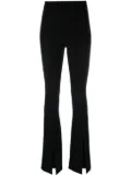 Amen flared crepe trousers - Black