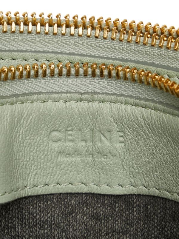 Celine, Bags, Celine Trio Large Light Green Leather