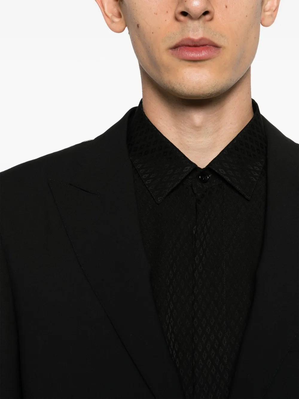 Tom Ford Wool Single-breasted Suit In Black