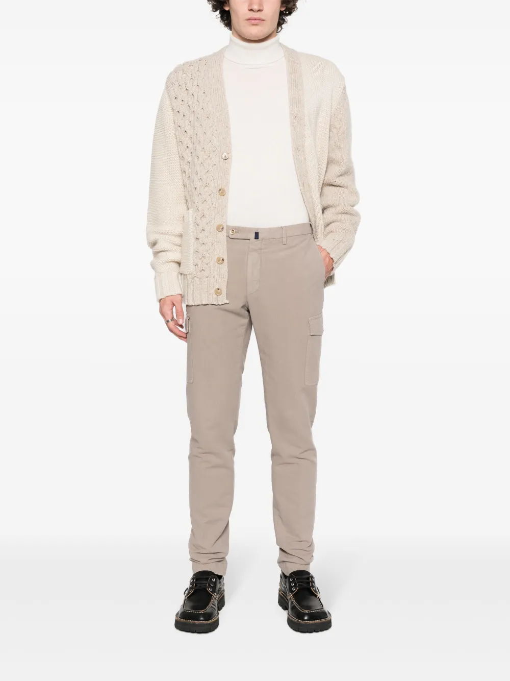 Incotex slim-cut cargo trousers - Bruin