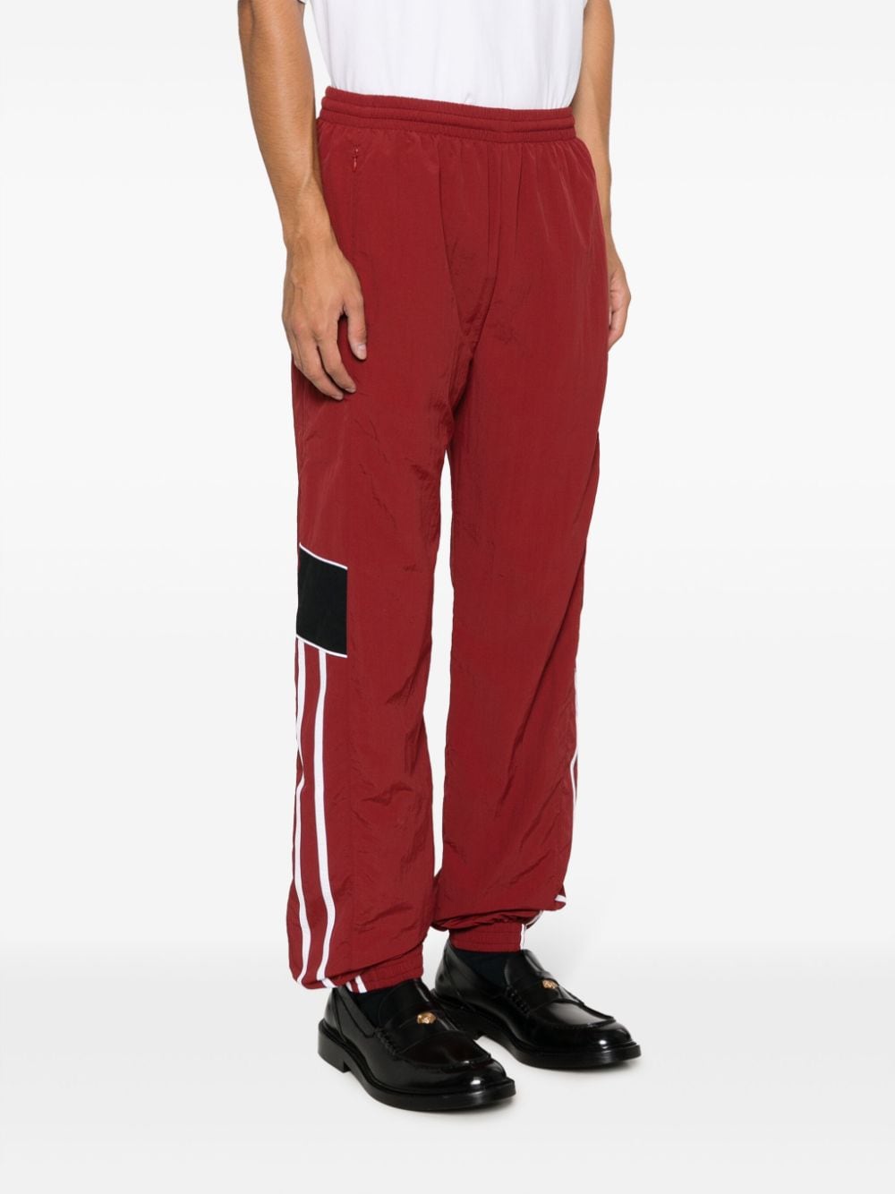 Shop Martine Rose Panelled Track Pants In Red