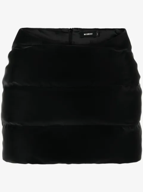 MISBHV Puffer Trinity Latex padded miniskirt