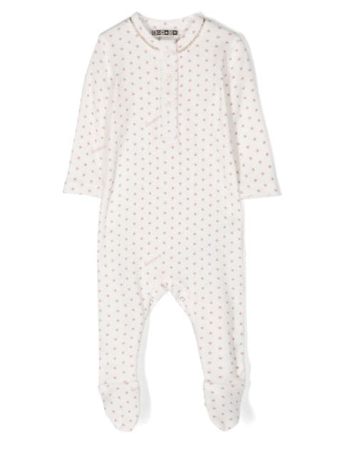 Bonton star-print cotton-blend pajamas 