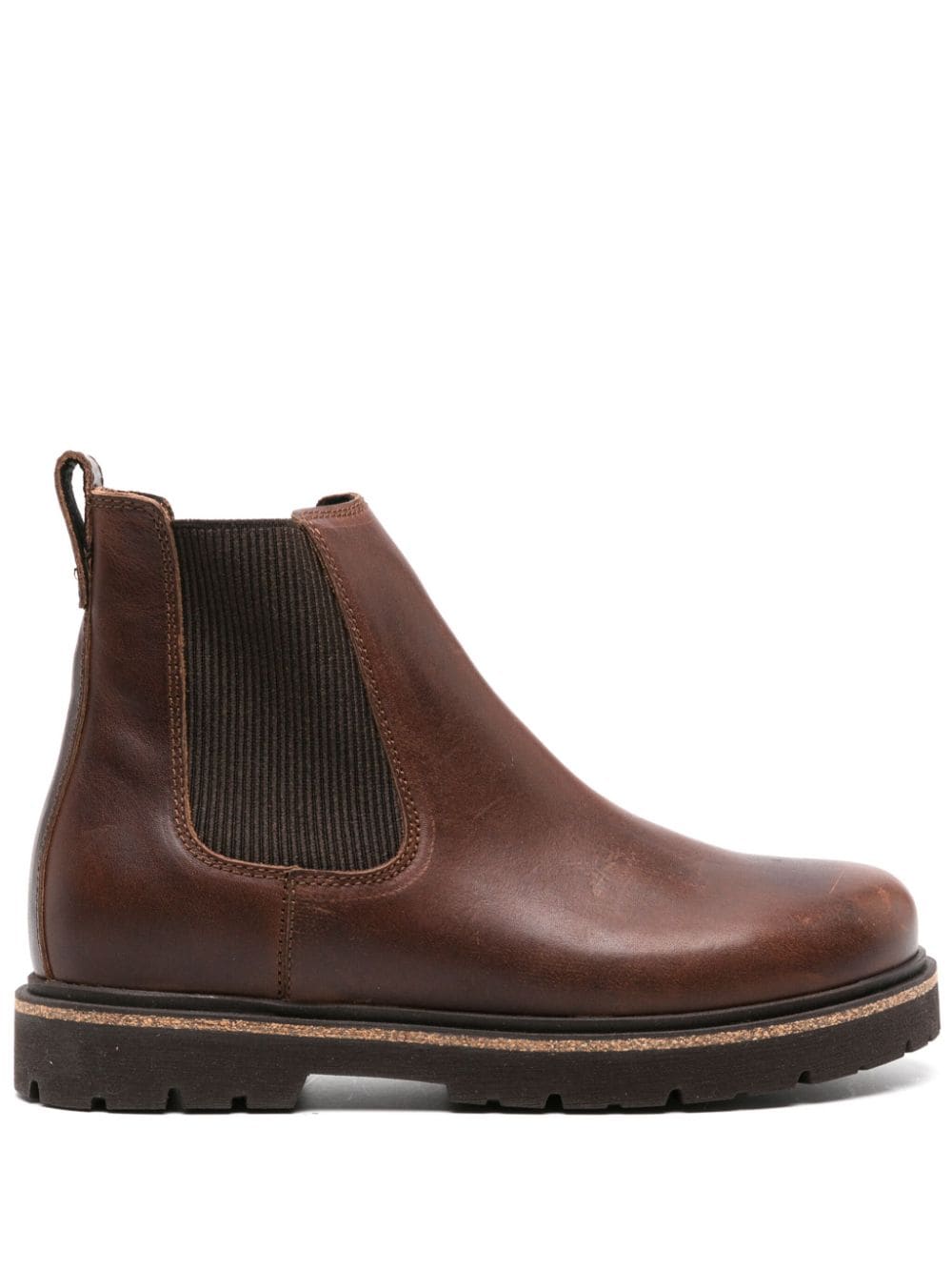 Birkenstock Highwood slip-on leather boots Brown