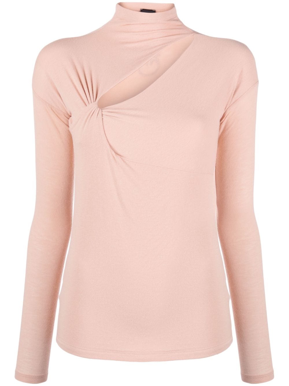 Pinko Cut-out Drop-shoulder Top In Pink