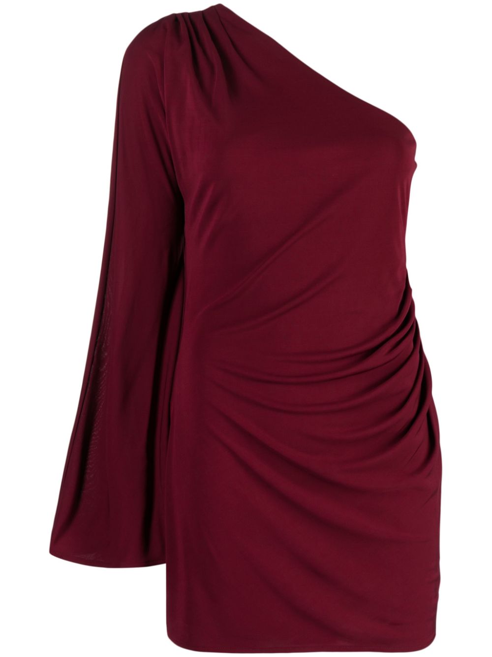 Cult Gaia Amani Draped Minidress In Red