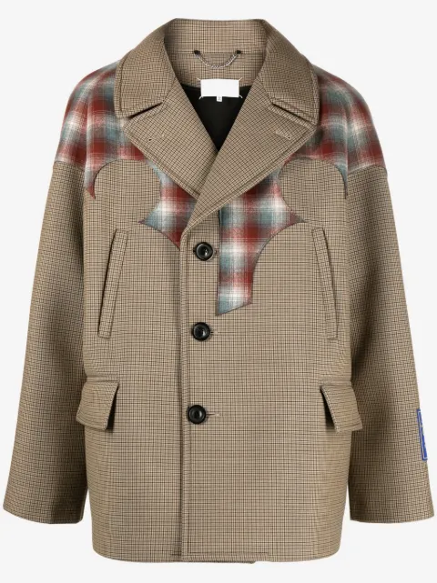 Maison Margiela x Pendleton Décortiqué skotskrutig skepparkavaj i oversize-modell