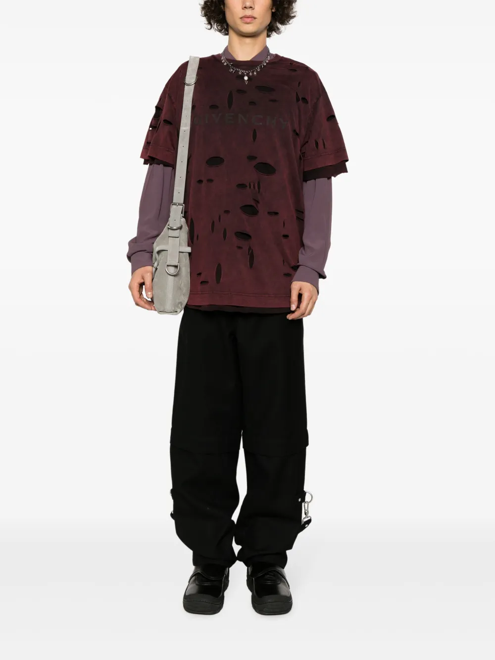 Givenchy Broek met afneembare pijpen - Zwart
