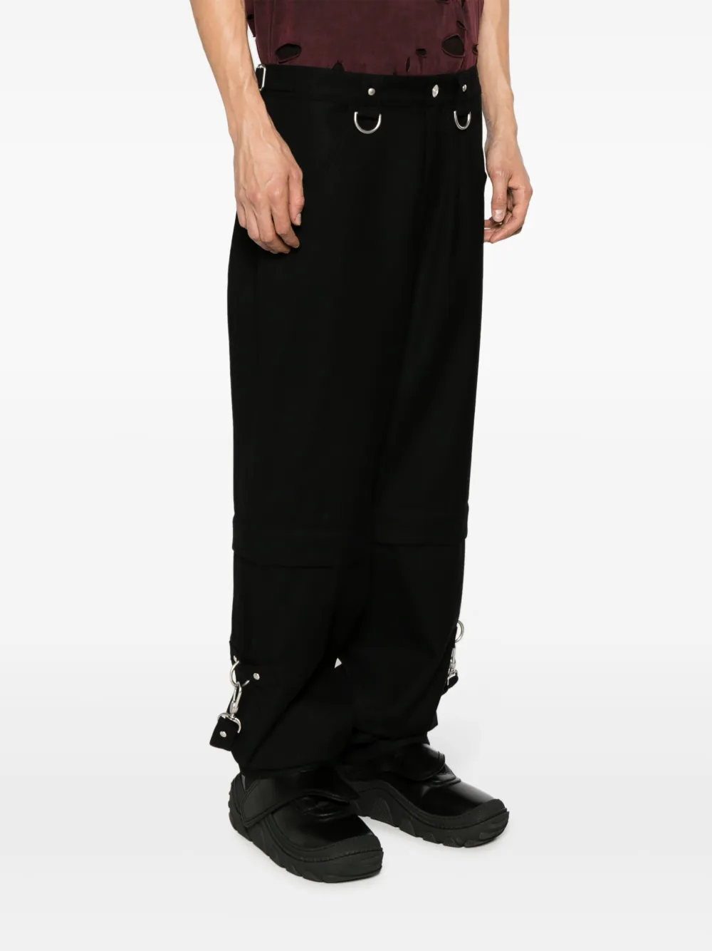 Givenchy Broek met afneembare pijpen Zwart