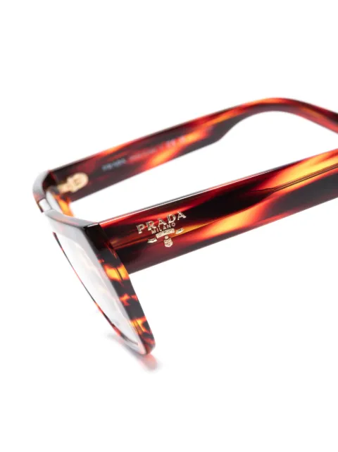 Prada Eyewear graphic-print square-shape glasses PRA03V - 2