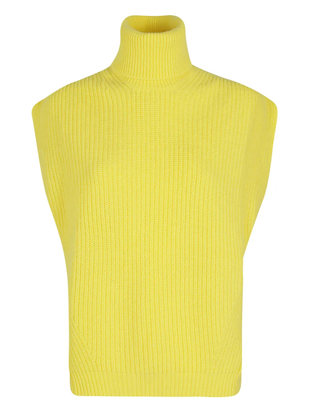 Department 5 top de seda con cuello de tortuga | amarillo | Image 1
