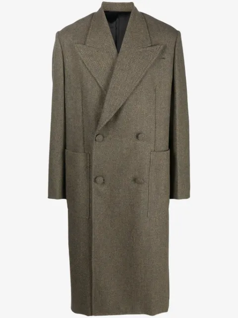 Givenchy Herringbone double-breasted wool coat