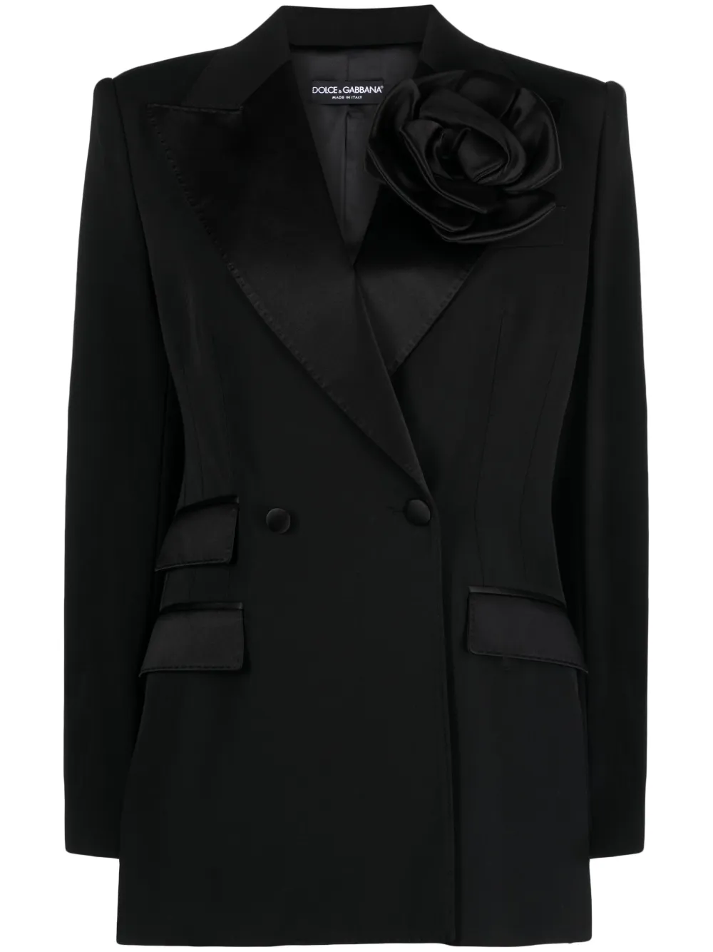 Dolce & Gabbana Blazer met dubbele rij knopen Zwart