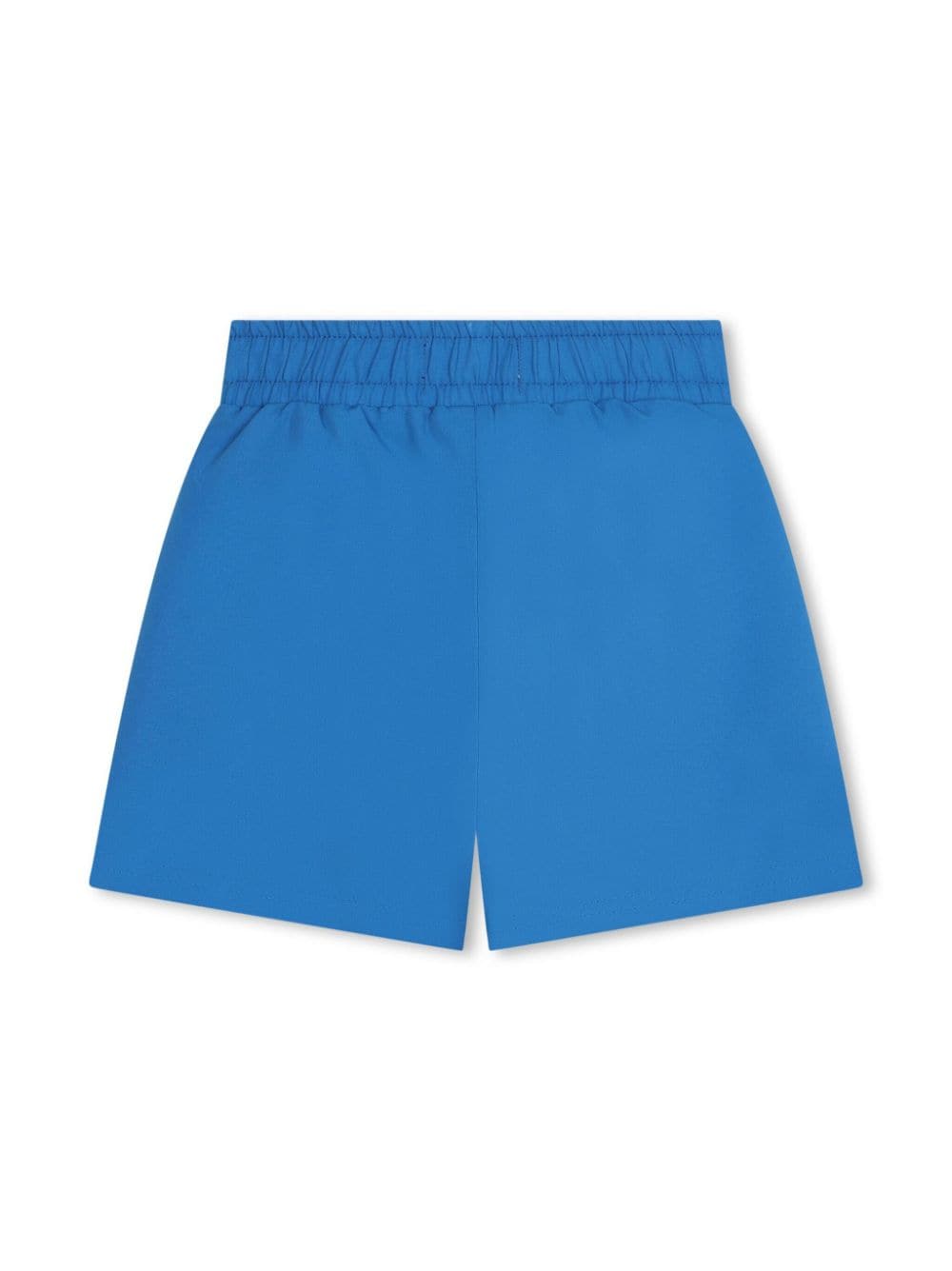 Shop Kenzo Logo-print Drawstring Swim Shorts In Blue