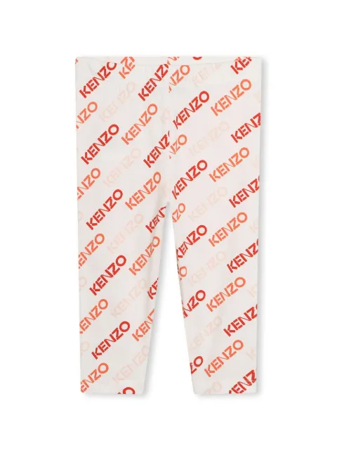 Kenzo Kids logo-print cotton leggings