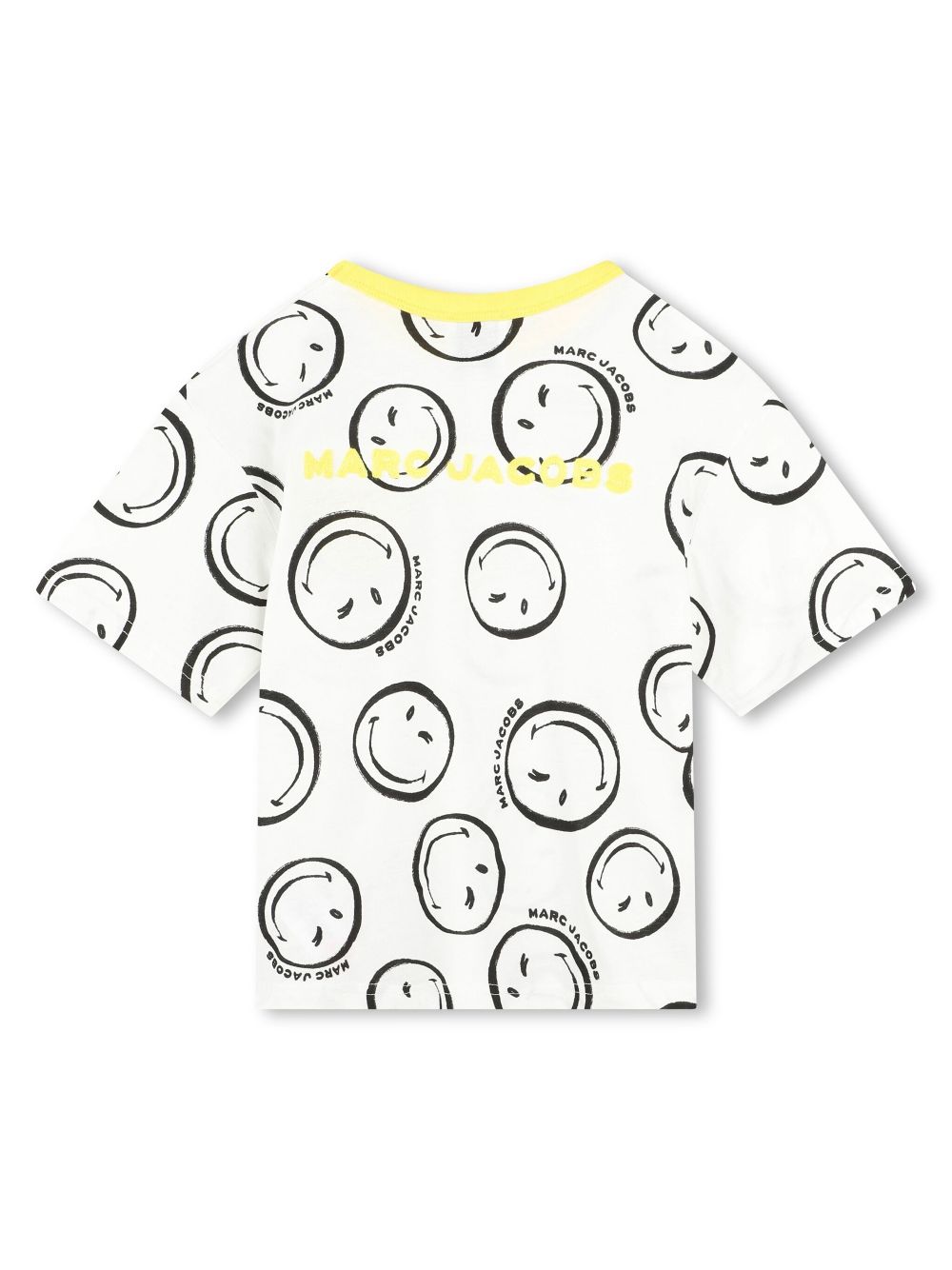 Marc Jacobs Kids smile-face print cotton T-shirt - White