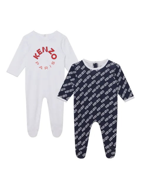 Kenzo Kids logo-print cotton pajama set