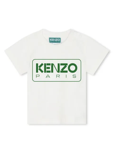 Kenzo Kids تيشيرت قطن عضوي بطبعة شعار الماركة