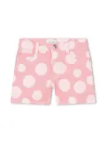 Marc Jacobs Kids polka-dot print cotton-blend shorts - Pink