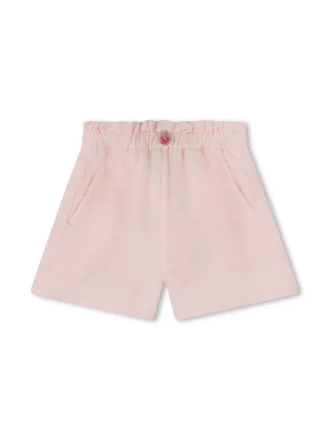 Kenzo Kids logo-embroidered button-fastening shorts