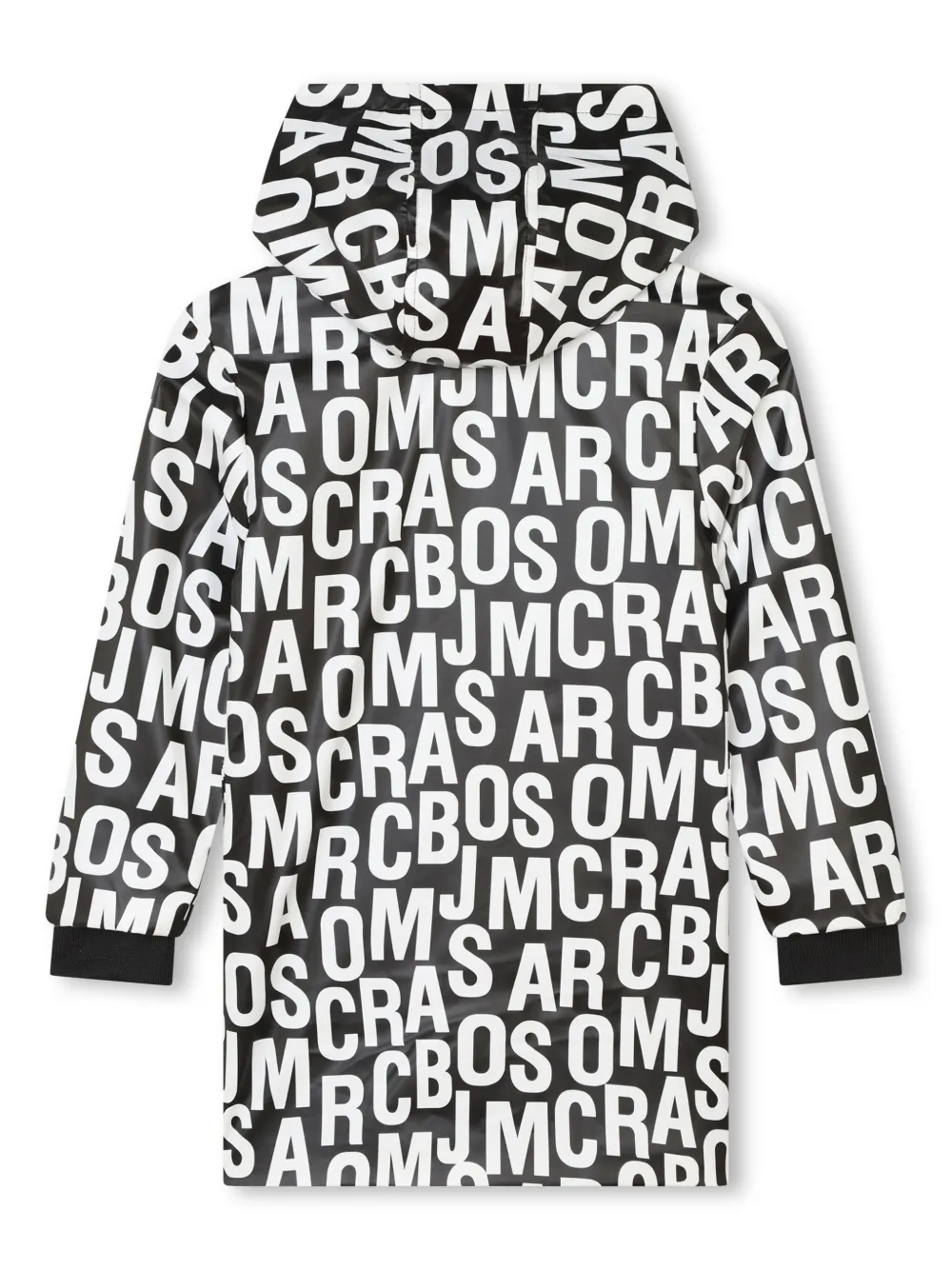 Marc Jacobs Kids logo print Hooded Raincoat Black