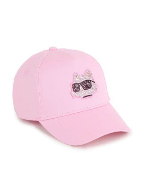 Karl Lagerfeld Kids Choupette rhinestone-embellished cap