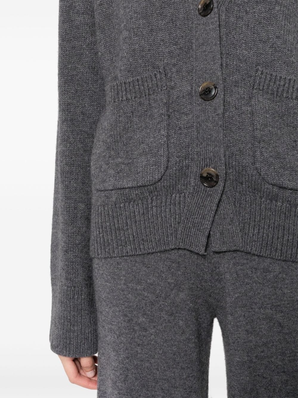 Shop Lisa Yang Danni Cashmere Cardigan In Grey