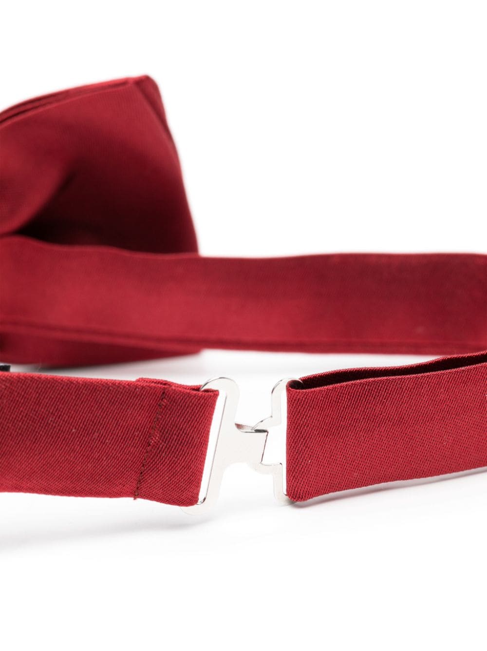 Shop Karl Lagerfeld Silk Satin Bow Tie In Red