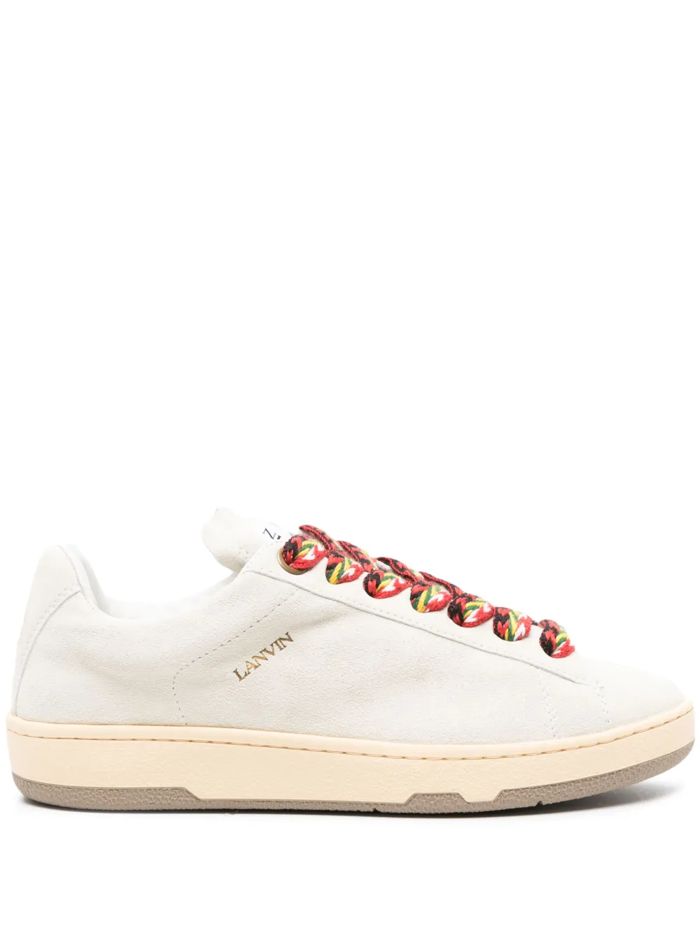 Lanvin Lite Curb Low-top Sneakers In White