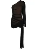 Dion Lee Hosiery draped minidress - Black