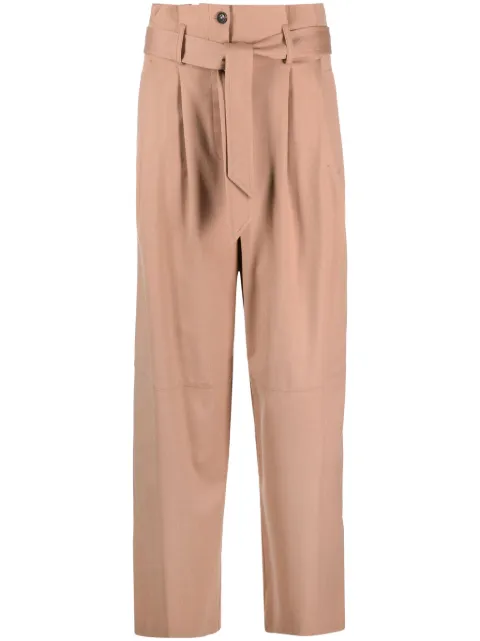 PINKO belted flannel trousers