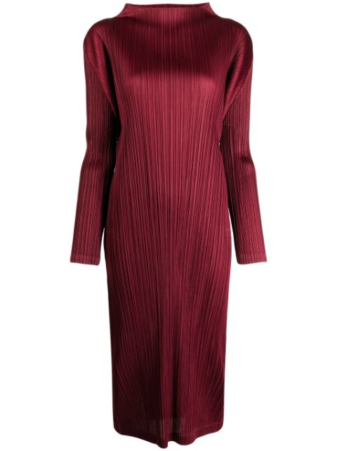 Pleats Please Issey Miyake October pleated midi dress