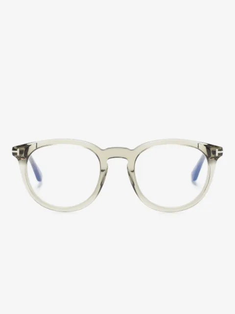 TOM FORD Eyewear logo-plaque transparent glasses