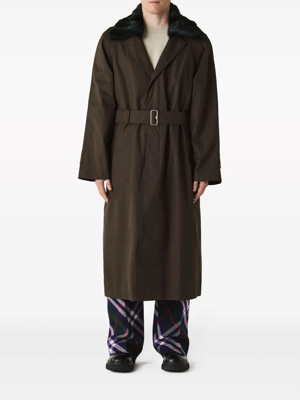 Burberry Lambeth belted trench coat - Groen