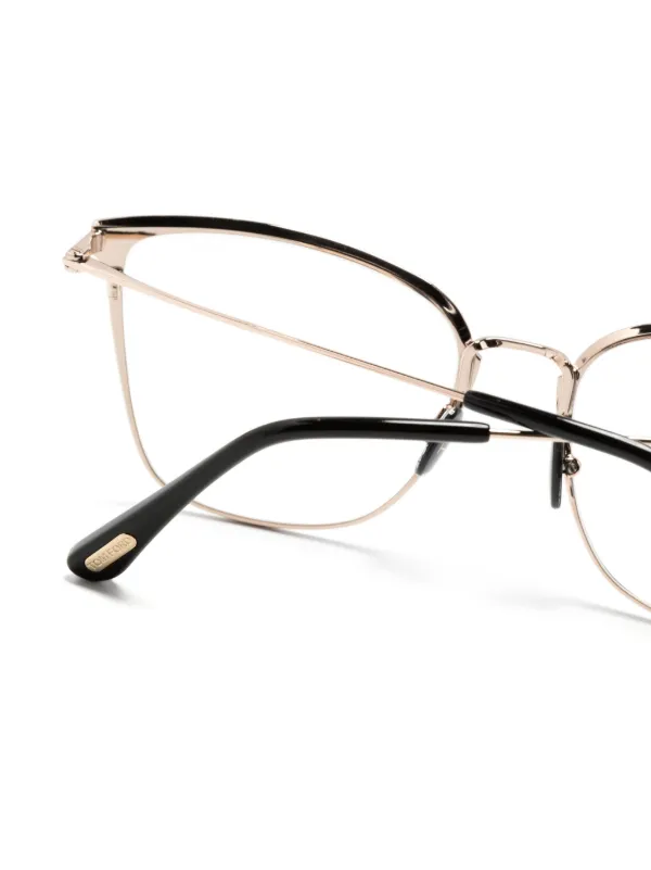 TOM FORD Eyewear Metal Cat eye-frame Glasses Black FARFETCH IN