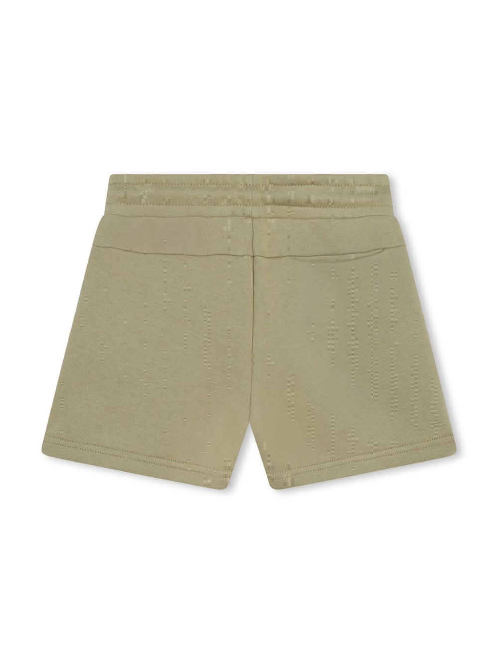 Shop Karl Lagerfeld Logo-print Cotton-blend Shorts In Green