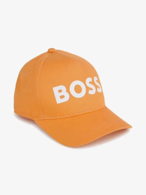 BOSS Kidswear logo-print cotton cap