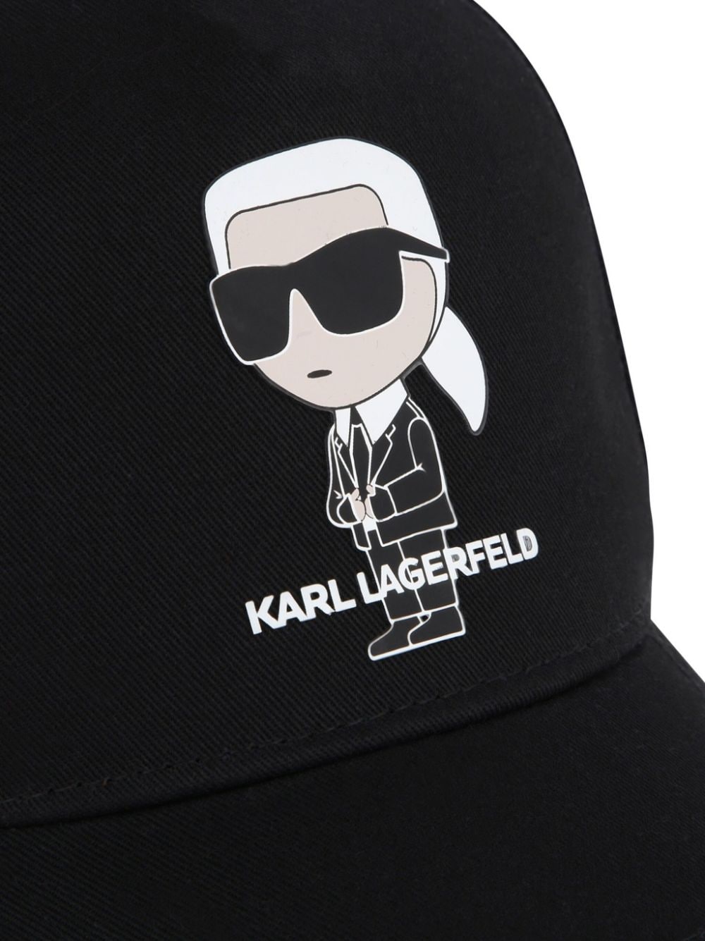 Shop Karl Lagerfeld K/ikonik Baseball Cap In Black