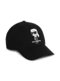 Karl Lagerfeld Kids Ikon baseball cap - Black