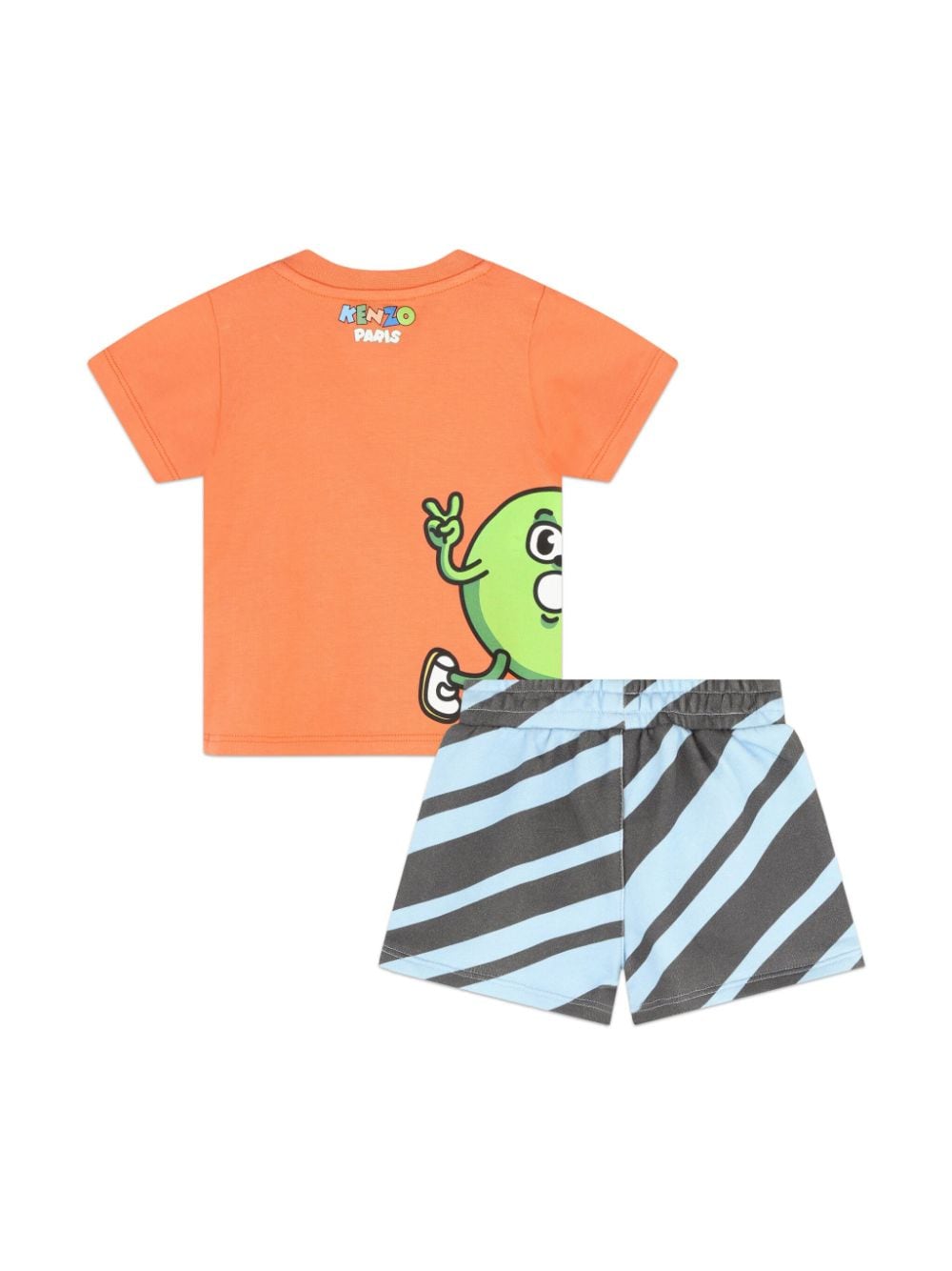 Kenzo Kids Katoenen set met print Blauw