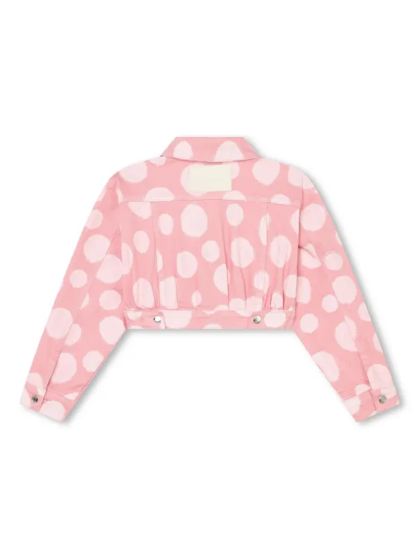 Marc Jacobs Kids ポルカドット デニムジャケット | ピンク | FARFETCH JP