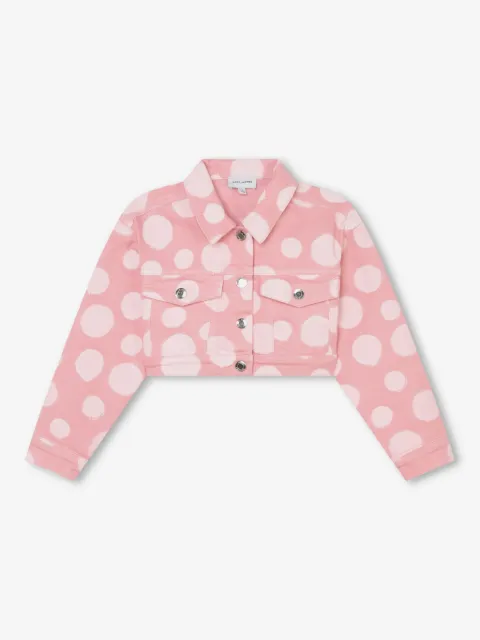 Marc Jacobs Kids polka dot-print denim jacket