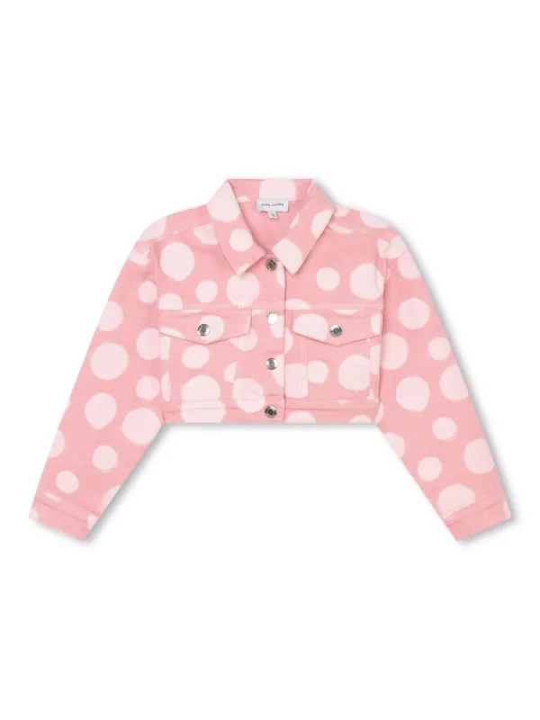 Marc Jacobs Kids ポルカドット デニムジャケット | ピンク | FARFETCH JP