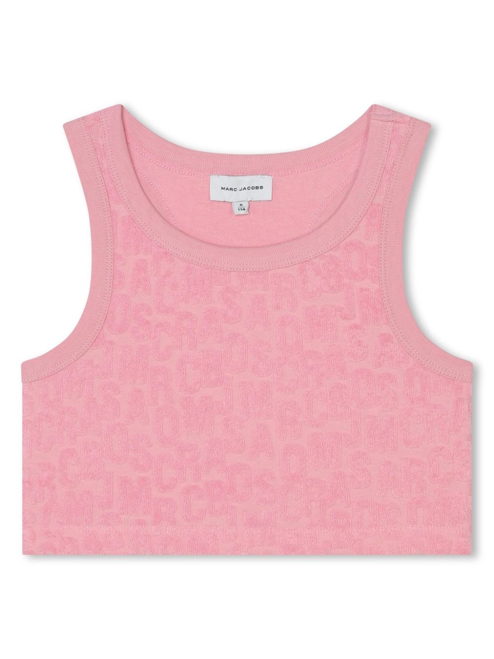 Shop Marc Jacobs Logo-jacquard Crop Top In Pink