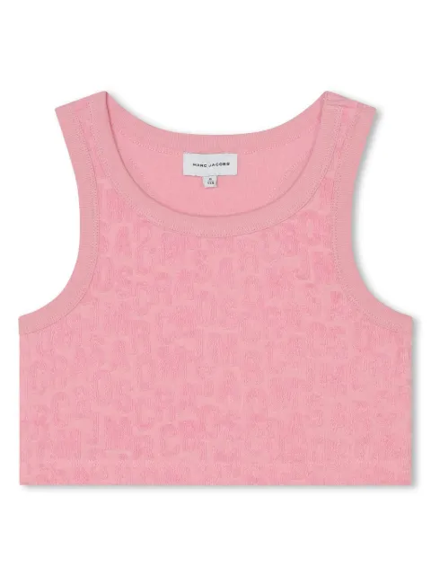 Marc Jacobs Kids logo-jacquard crop top 